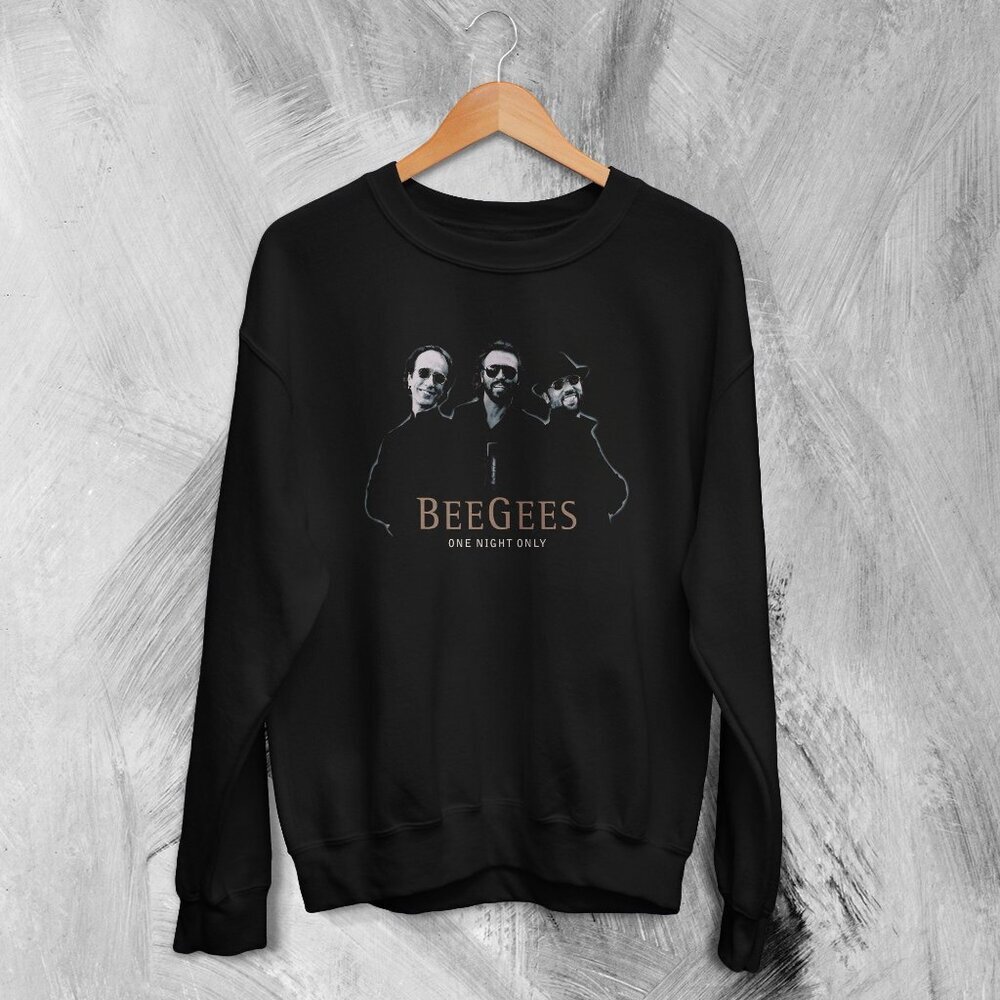Bee Gees Sweatshirt One Night Only Sweater Barry Robin Maurice Gibb 17